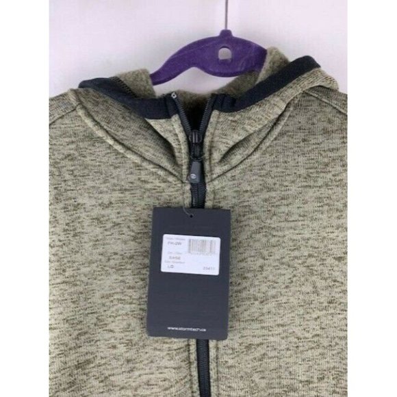 Stormtech Mens Fleece Sweater Hoodie Gray Full Zip NWT - Picture 4 of 6